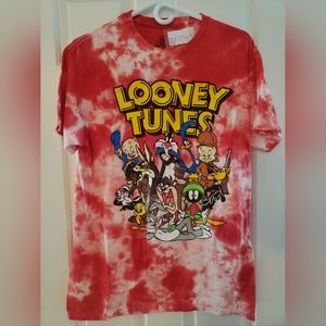 Men's tie dye Looney tunes t-shirt Spencer's gifts character medium NWOT
